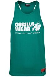 Gorilla Wear Classic Tank Top - blaugrün - SALE - Herren Bodybuilding Fitness...