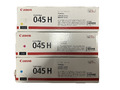 3x Canon 045H Original Toner 1243C002 Toner 1xGelb, 1xCyan, 1xMagenta Neu