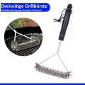 Grillbürste BBQ Drahtbürste Grillrost Reinigungsbürste Edelstahl Grill Bürste