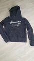 Abercrombie & Fitch: Kapuzen-Sweatshirt/Hoodie schwarz, Damen Gr. M