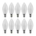 10 x LED Kerzen 4W = 40Watt E14 matt 470lm Lampen warmweiß 2700K Ra>90 DIMMBAR