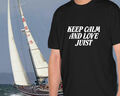 Shirt "Keep Calm Love Juist", Segeln, Küste, Insel, Nordsee, Urlaub, Anker