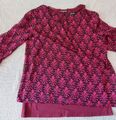 More&More Bluse Top Set weinrot Gr. 42