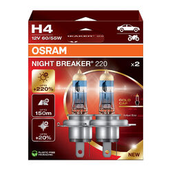 OSRAM H4 NIGHT BREAKER 220 Halogen bis zu +220% Model 2024/25 DUOBOX