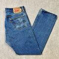 Levi's 501 Jeans Straight Leg Regular Fit Vintage Button Fly Light Wash 38x36