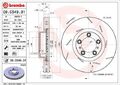 BREMBO Bremsscheibe 09.C549.31 für PORSCHE