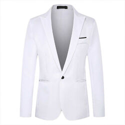 Herren Business Sakko Anzug Blazer Klassische Hochzeit Jacke Mantel Top Outwear/