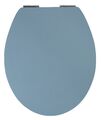 Holzkern WC-Sitz Absenkautomatik Blau Oval Toilettendeckel Soft-Touch