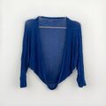 Pronto Moda Bolero, Strick, Blau, Gr. 36, Wie Neu