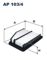 Filtron Ap103/4 Luftfilter Motorluftfilter Filter für Honda Civic IX 11-16