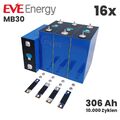 16 x EVE MB30 A Grade 306 Ah LiFePO4-Zellen 3.2V Lithium-Eisenphosphat