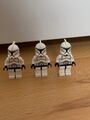 LEGO Star Wars Minifigur Figur Clone Trooper Phase 1 sw0442 ( 3 Stück)