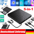 5IN1 Externes DVD Laufwerk USB 3.0 Brenner Slim CD,DVD-RW Brenner Für-PC Laptop