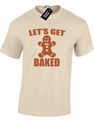 LET'S GET BAKED HERREN T-SHIRT LUSTIG CANNABIS MARIHUANA 420 SWAG MODE