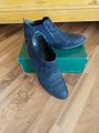 Paul Green Stiefeletten, Chelsea Boots, dunkelblau, Nubukleder, Gr.39(6)