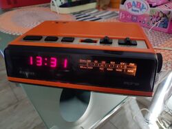 SIEMENS ALPHA ORANGE DIGITAL RADIOWECKER VINTAGE - SELTEN