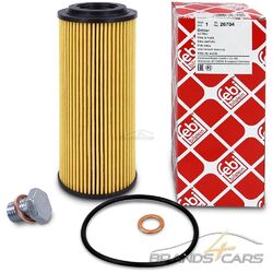 FEBI BILSTEIN ÖLFILTER + SCHRAUBE FÜR BMW 3-ER E46 E90 5-ER E60 X5 2.5-d 3.0-d# # # INKL. ÖLABLASSSCHRAUBE MIT DICHTRING # # #