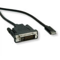 USB Typ C - DVI Adapterkabel, Stecker/Stecker, 2 m