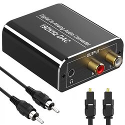 DA Wandler 192kHz DAC Konverter Digital zu Analog Audio Converter, SPDIF Koaxial