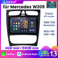 4+64GB Für Mercedes Benz CLK W209 C-Klasse W203 Autoradio GPS Navi Carplay DAB+