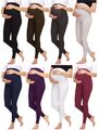 Merry Style Damen Umstandshose Leggings Elastischer Bund Lang Viskose XS-5XL