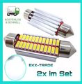 Beleuchtung Schminkspiegel 2x 5W 24 SMD 41 42mm Sofitte 4014 LED Licht Innenraum