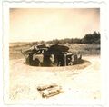 Orig. Foto zerstörte Maginotlinie Bunker Panzer Kuppel in Frankreich 1940