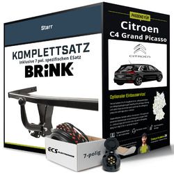 Für CITROEN C4 Grand Picasso I Typ UA Anhängerkupplung starr +eSatz 7pol 06- ABEBis 25.09. im FlashSale 10% sparen*!