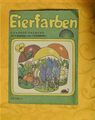 Eierfarben Ostern Bastelbogen Schiebebilder Blumen Serie 27,  DDR