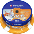 Verbatim DVD-R Wide Inkjet Printable 4.7GB 25er Pack Spindel DVD Rohlinge