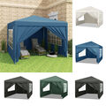 Pavillon 3x3 m Wasserdicht Faltpavillon Pop Up Partyzelt Gartenzelt UV Schutz