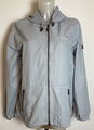 EXES Damen Sport Jacke Regen Jacke Mit Kapuze Blau Gr,42 Baumwolle Mischung