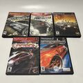 Need for Speed Lot of 5(PS2 PlayStation 2) CIB Underground Most Wanted Carbon