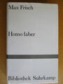 Max Frisch HOMO FABER – Ein Bericht * Bibliothek Suhrkamp, Bd. 87 Hardcover