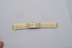 ORIS VINTAGE STAHL ARMBAND 22MM BRACELET RAR OHNE ANSTÖSSE STAHL/GOLD