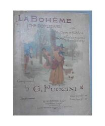 La Boheme (Ricordi Opera Full Score), Giacomo Puccini