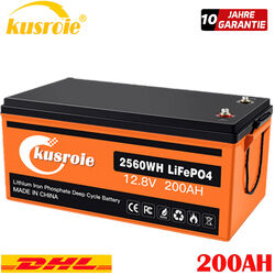 LiFePO4 7AH-300AH 12V 24V Akku Lithium batterie BMS Solar Elektro Boot Wohnmobil