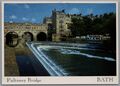 Pulteney Bridge Bath Somerset England Postkarte verschickt 1998