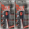 2x Schrill Schrillalarm original Personenalarm Panikalarm Taschenalarm Alarm Sir