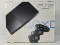 Sony Playstation 2 Slim - SCPH-90004 CB - Schwarz (mit OVP und Controller)