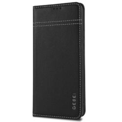 iPhone 13/Pro/Max Hülle Echt Leder Klapphülle Flip Case Tasche Handyhülle Cover