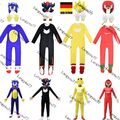 Kinder Cosplay Kostüm Sonic The Hedgehog Jumpsuit Kostüm Halloween Set Geschenk