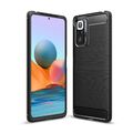 Hülle für Xiaomi Redmi Note 10 Pro/Pro Max Handy Case Silikon Cover Carbonfarben