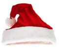 Weihnachtsmütze Nikolausmütze Rot Plüsch Mütze Santa Claus Kinder & Erwachsene