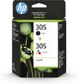 HP 305 (6ZD17AE) Original Druckerpatrone,1xSchwarz,1xFarbe für HP DeskJet