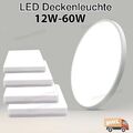 12W-60W LED Deckenleuchte Ultraflach Panel Deckenlampe Wohnzimmer Bad Badezimmer