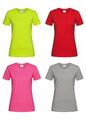 Stedman Classic Damen T-Shirt Tee Top Shirt Oberteil Rundhals Kurzarm Übergrößen