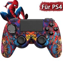 2024 Wireless Für PS4 Controller Kabellos Playstation 4 Gamepad PC Win LED-Licht