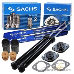 SACHS 2x STOSSDÄMPFER GAS HINTEN +DOMLAGER +PROTECTION-KIT FÜR BMW 3-ER E36 E46### SUPER TOURING ###