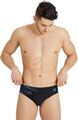 Arena Herren Badehose Schwimmhose Slip SWIM BRIEFS GRAPHIC, Schwarz, D5 F85